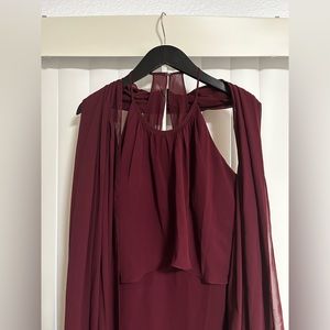 Purple bridesmaid dress with sash only worn once!